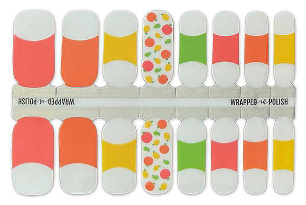 Citrus Splash Nail Polish Wraps