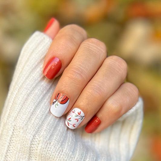 Pumpkin Spice Nail Polish Wraps