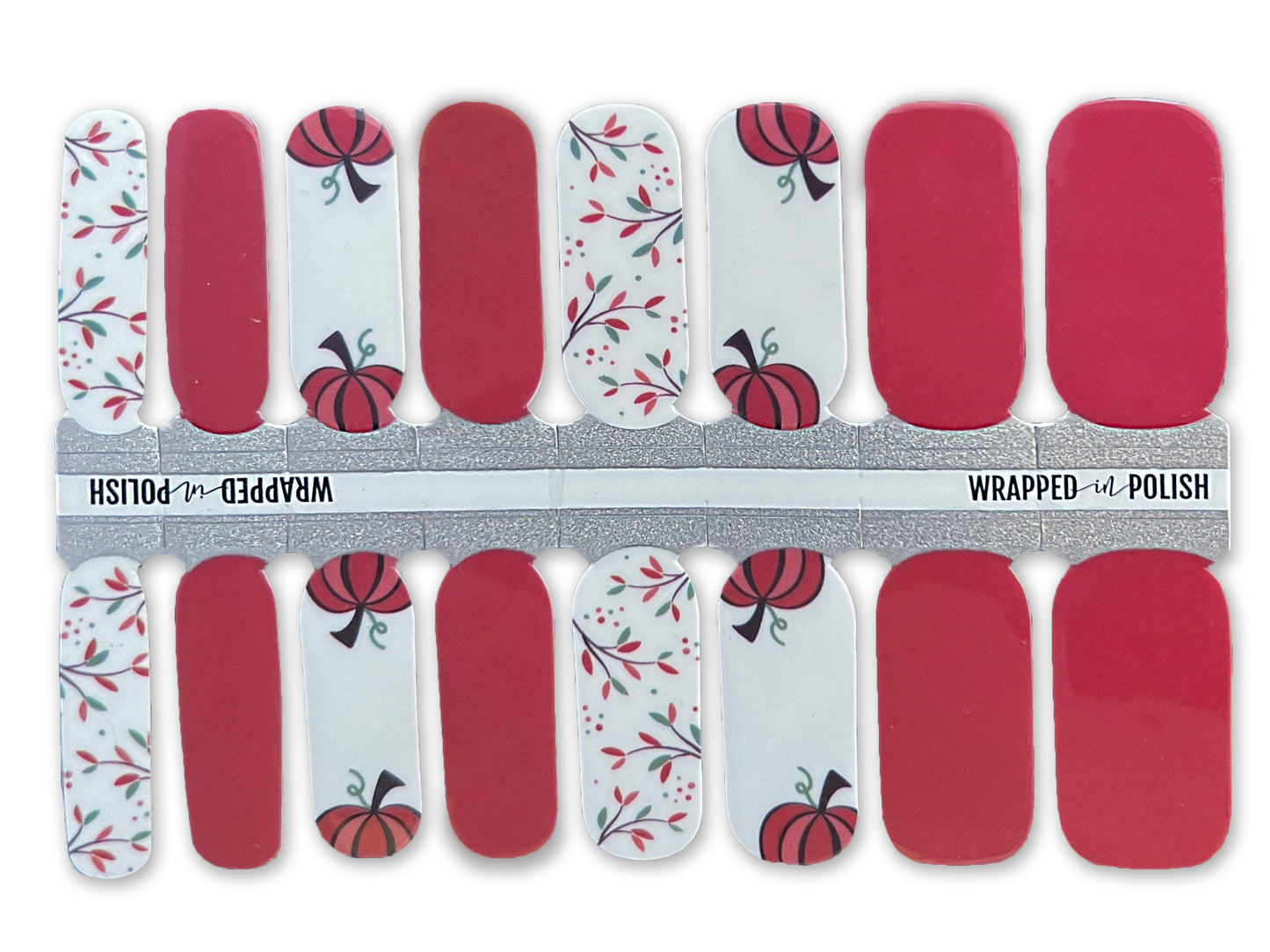 Pumpkin Spice Nail Polish Wraps