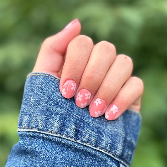 Salmon Meadows Nail Polish Wraps