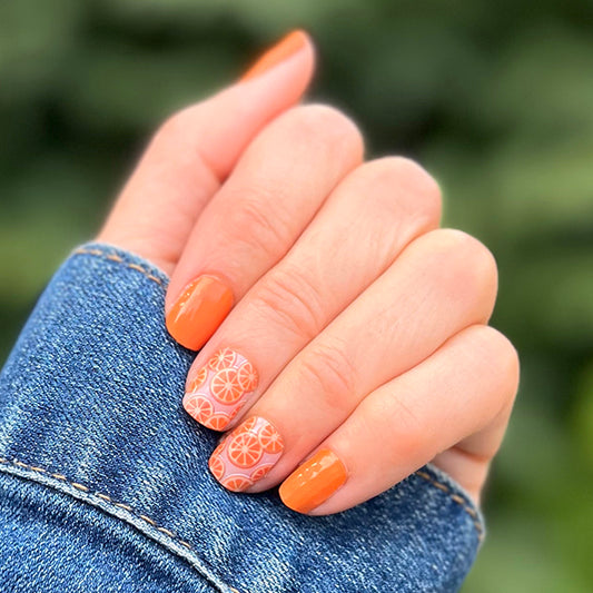 Orange Julius Nail Polish Wraps