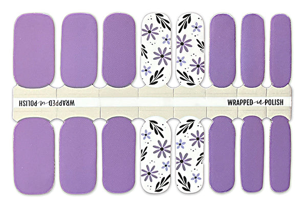 Violet Blooms Nail Polish Wraps